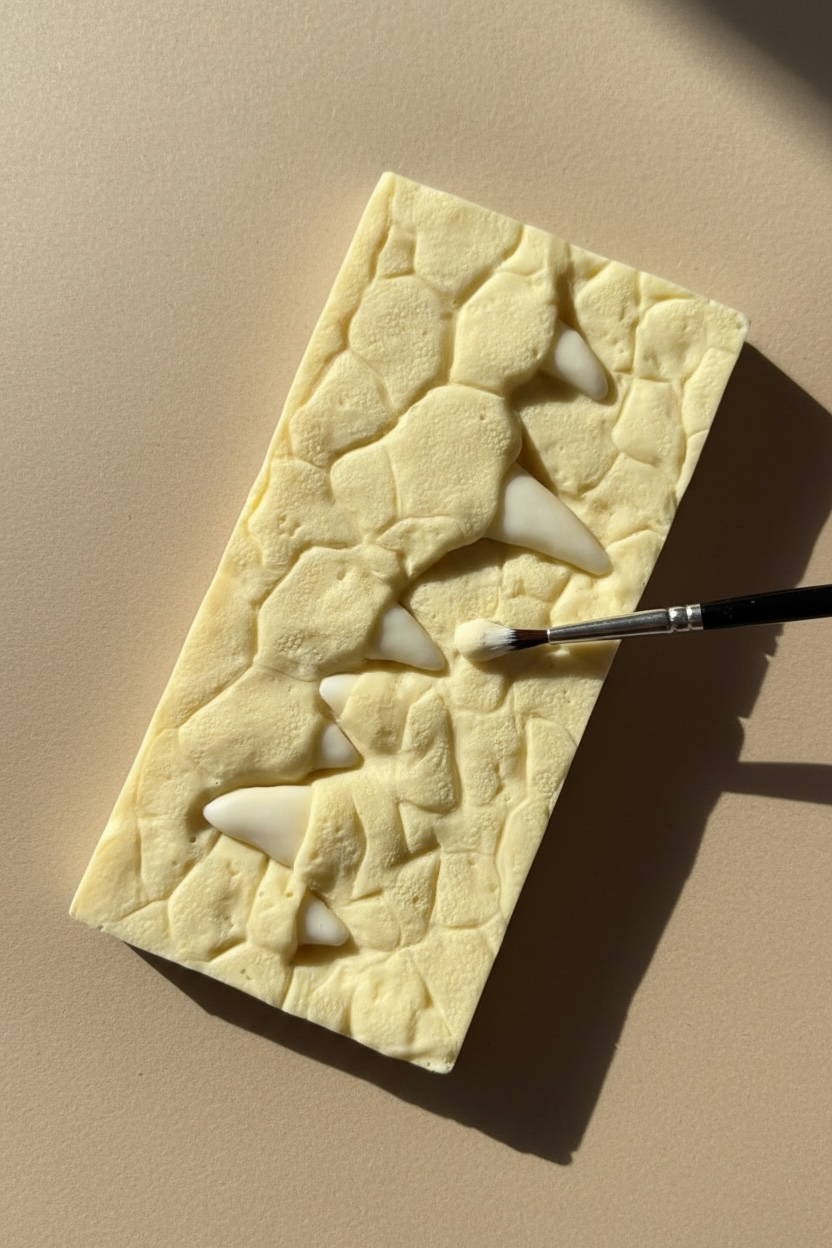 Tablette de chocolat blanc - Crocodile Albinos